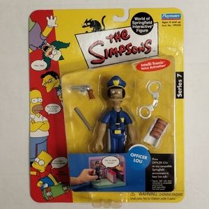 The Simpsons Playmates Officer Lou Interactive Figure nwot